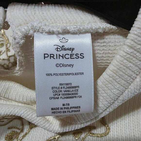 Disney Princess Dress Girls Long Sleeves Mixed Media Long Sleeves Sizes S & M - Picture 6 of 9